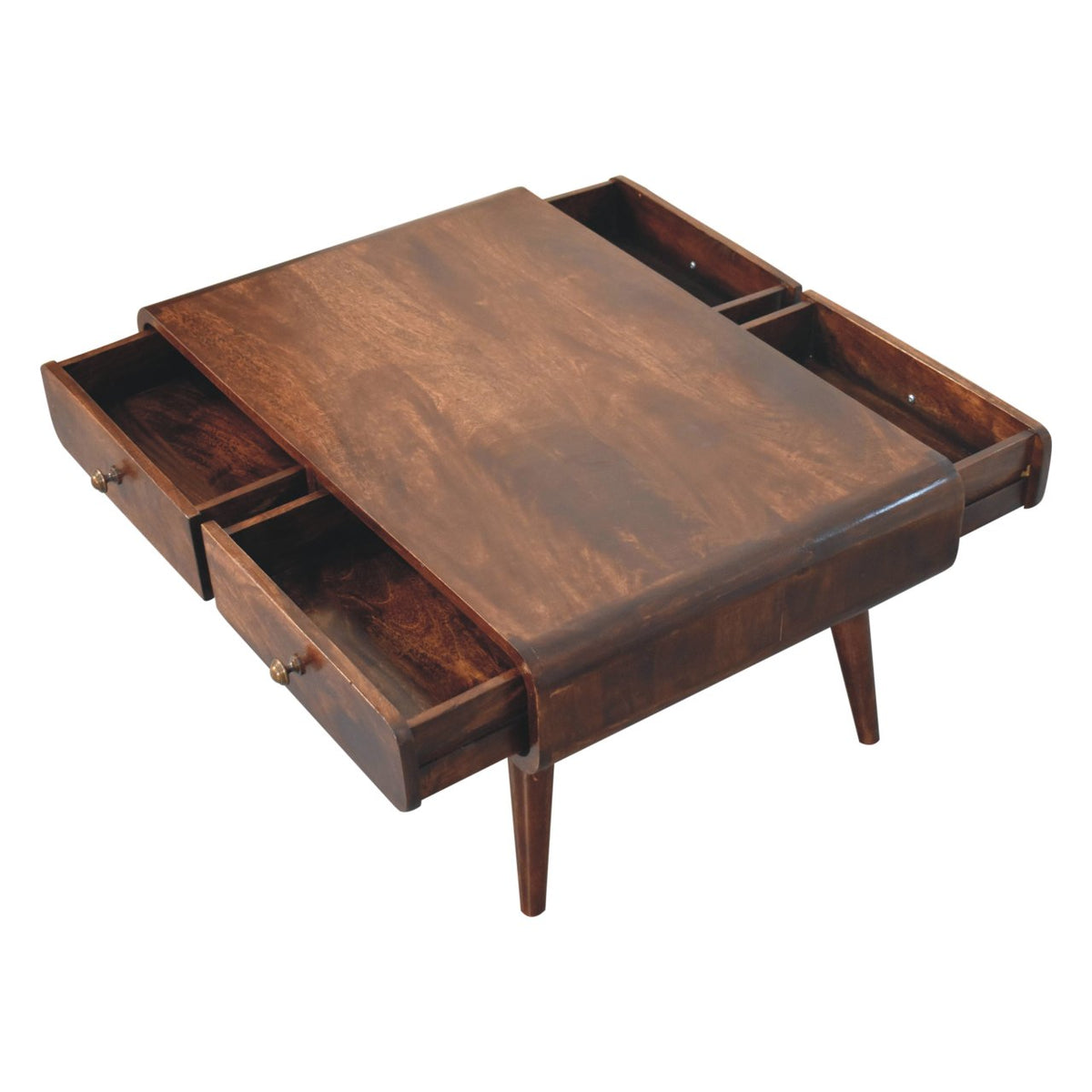 Nashville Walnut Curved Coffee Table