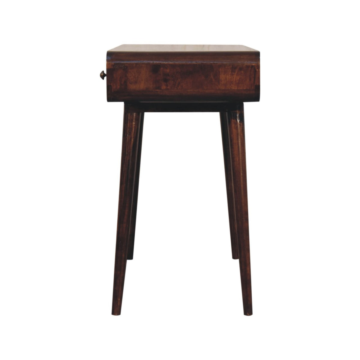 Nashville Curved Walnut 1-Drawer Study Desk