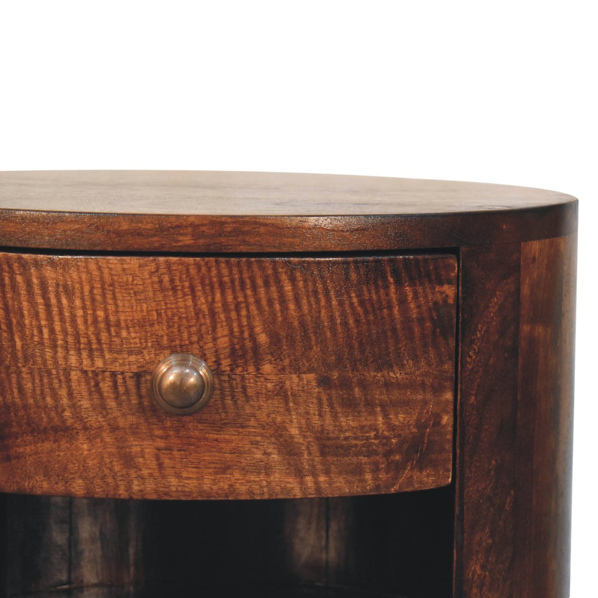 Camden Walnut Bedside Table with Shelves
