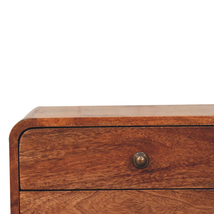 Carmel 2 Drawer Floating Wood Nightstand