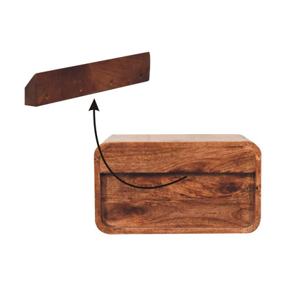 Carmel 2 Drawer Floating Wood Nightstand