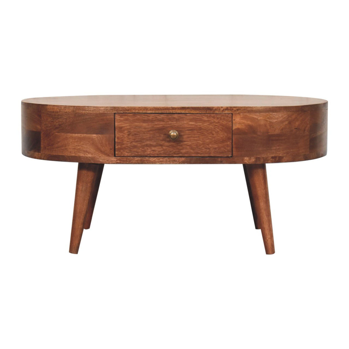 Carmel 2 Drawer Rounded Coffee Table