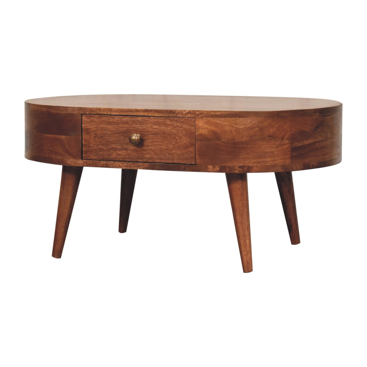 Carmel 2 Drawer Rounded Coffee Table