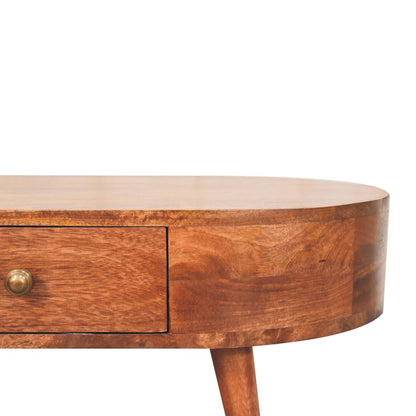 Carmel 2 Drawer Rounded Coffee Table