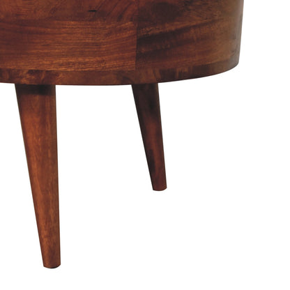 Carmel 2 Drawer Rounded Coffee Table