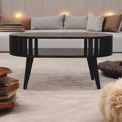 Ariella California Walnut Solid Wood Coffee Table