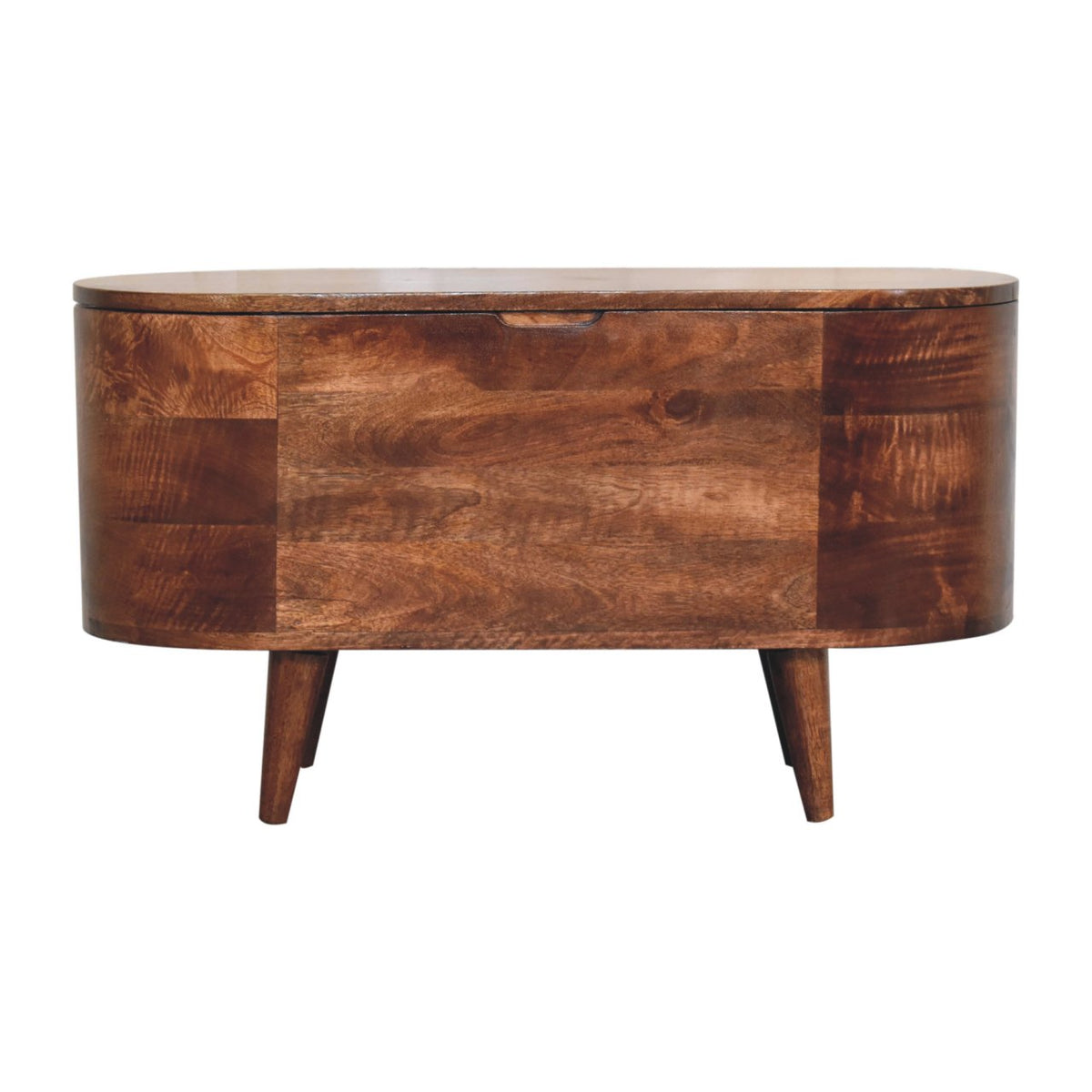 Carmel Rounded Solid Wood Blanket Box
