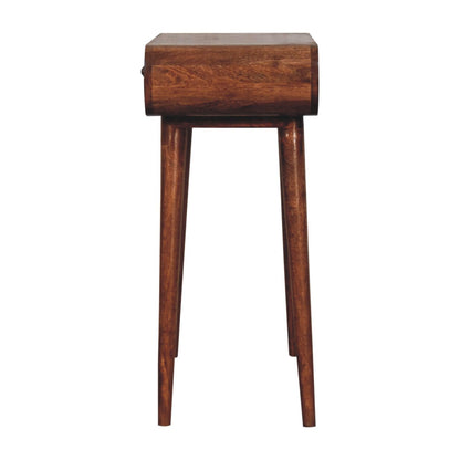 Small Honey Caramel Fold Top Dressing Vanity