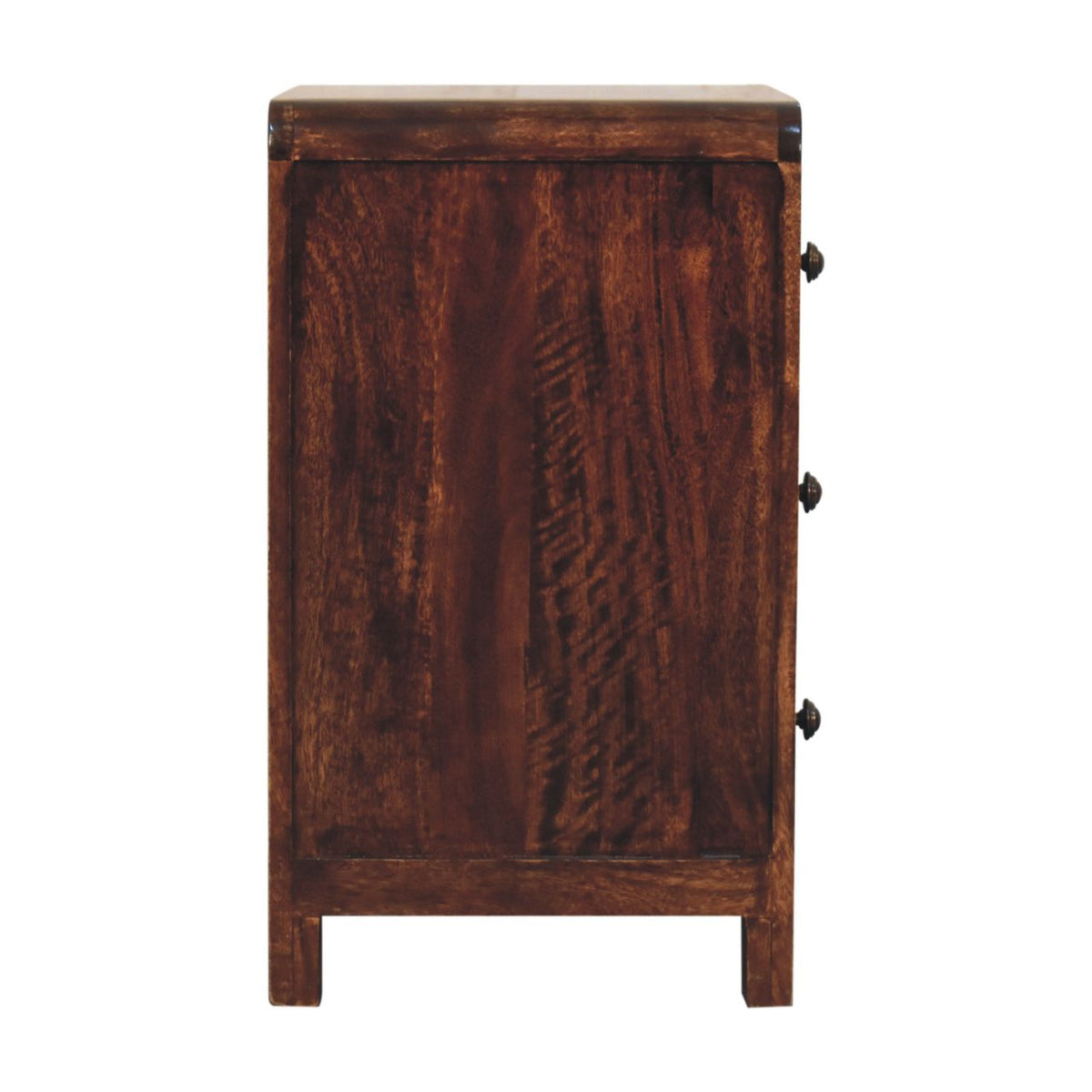 Montecito Walnut 3 Drawer Nightstand