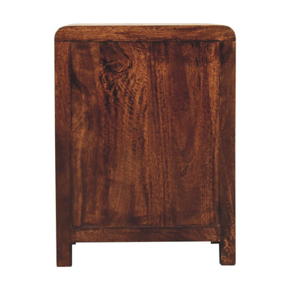 Montecito Walnut 3 Drawer Nightstand
