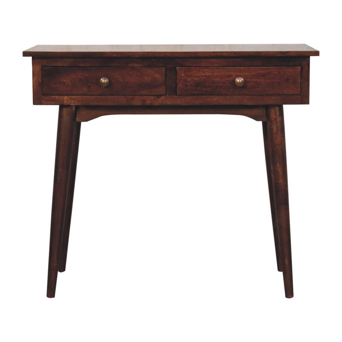 Montecito Walnut 2 Drawer Console Table