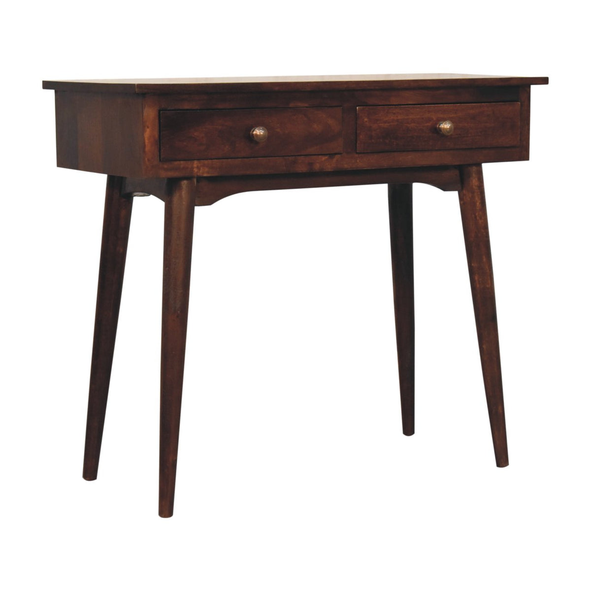 Montecito Walnut 2 Drawer Console Table