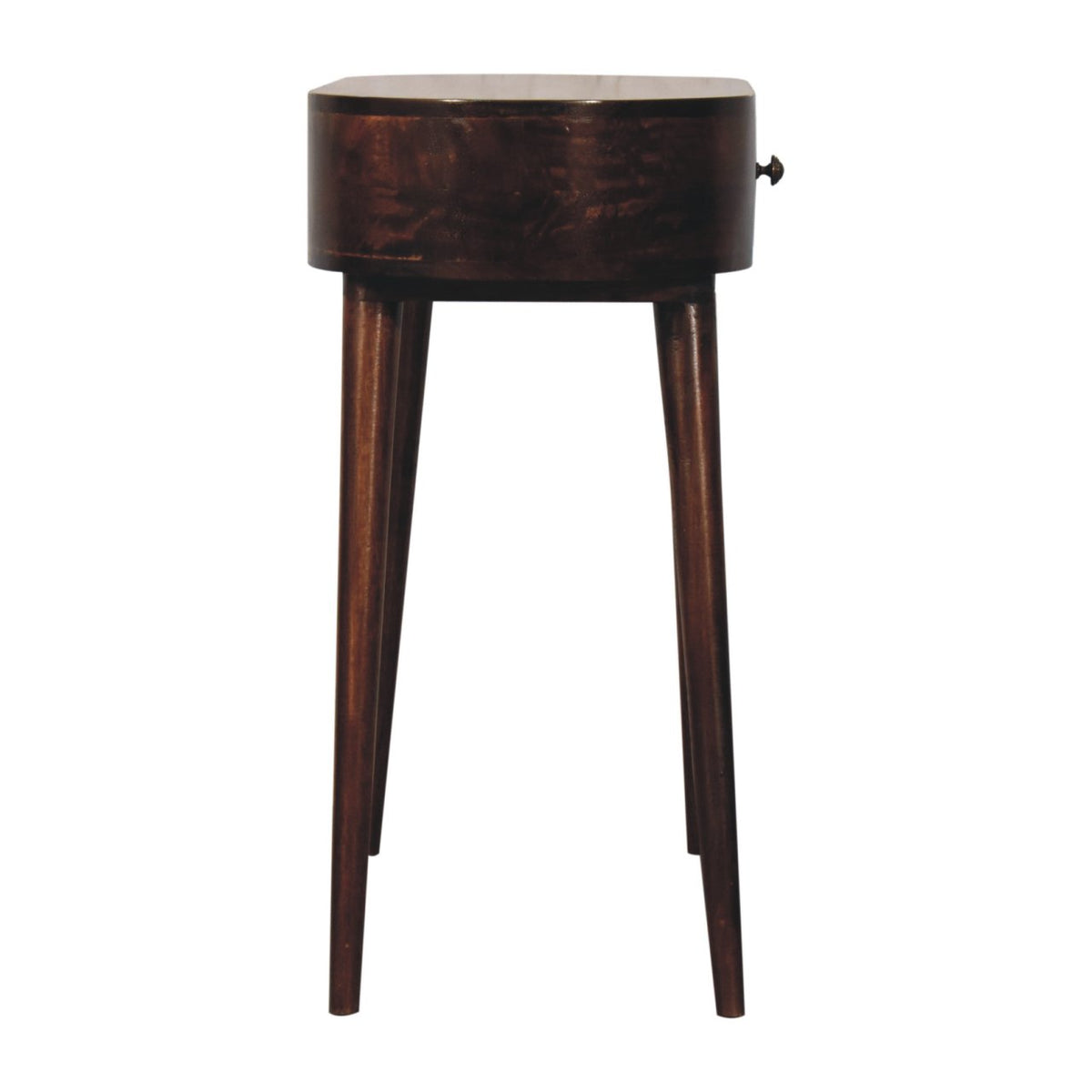 Montecito Walnut Curved Console Table