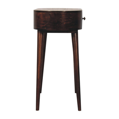 Montecito Walnut Curved Console Table