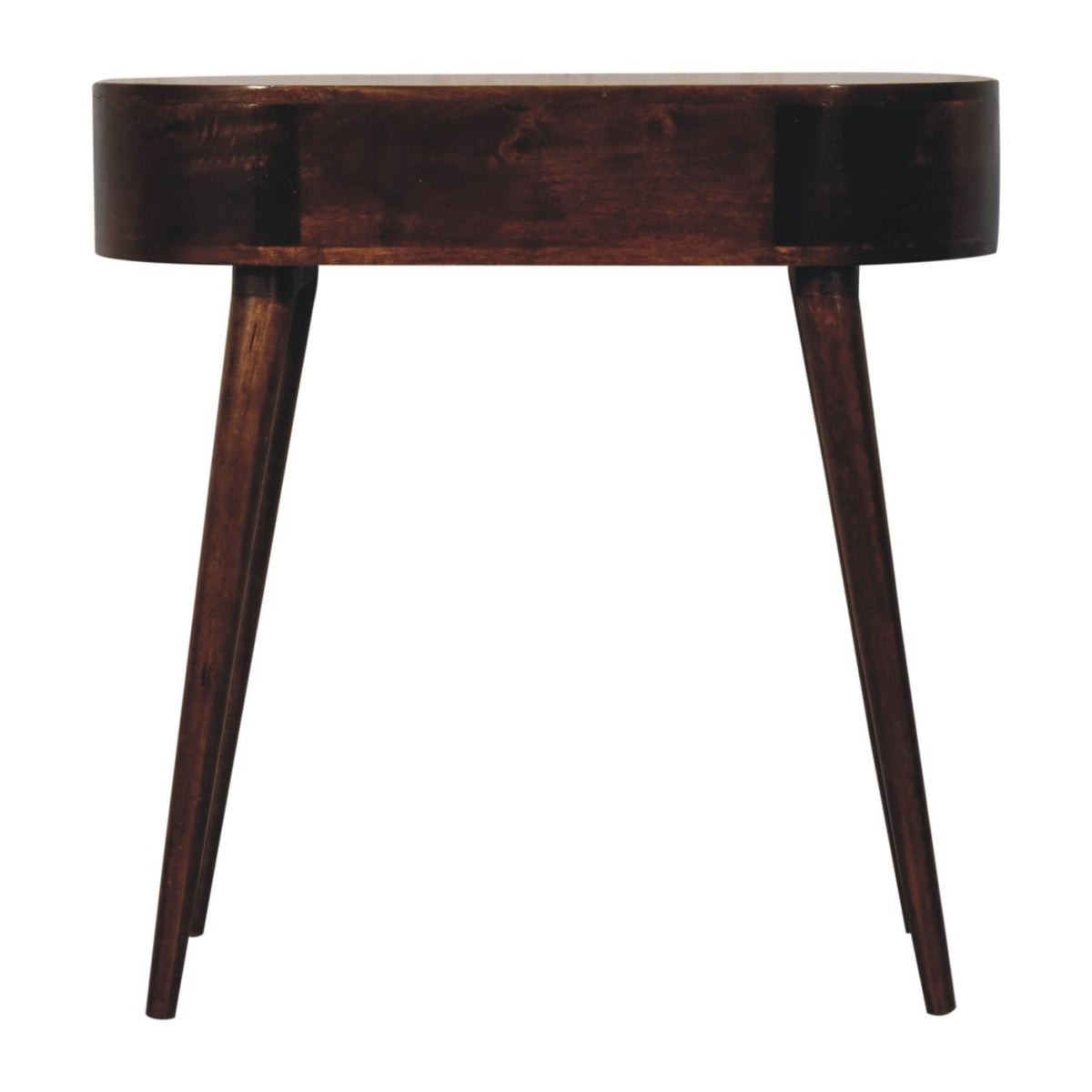 Montecito Walnut Curved Console Table