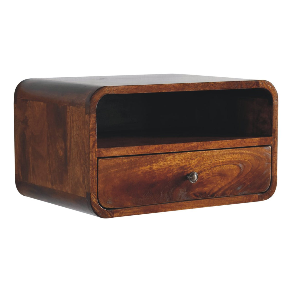 Chestnut Ridge Curved Floating Nightstand