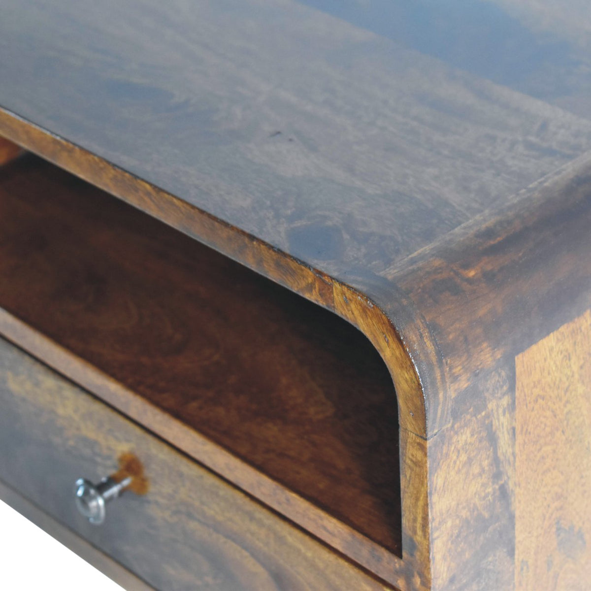 Chestnut Ridge Curved Floating Nightstand