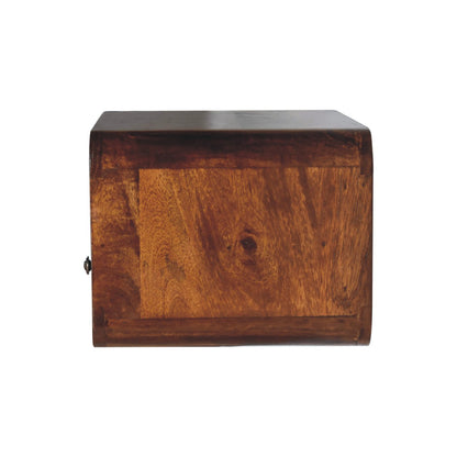 Chestnut Ridge Curved Floating Nightstand