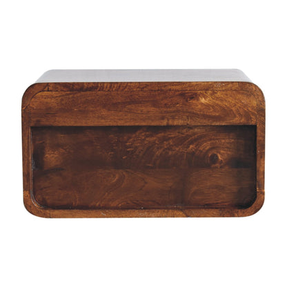 Chestnut Ridge Curved Floating Nightstand