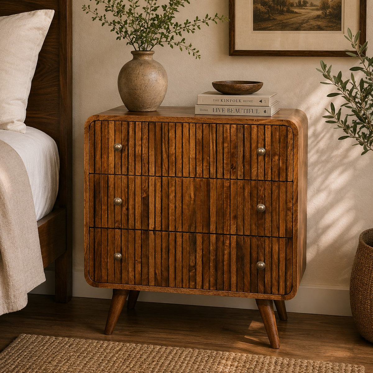 Highland Honey Caramel 3-Drawer Chest