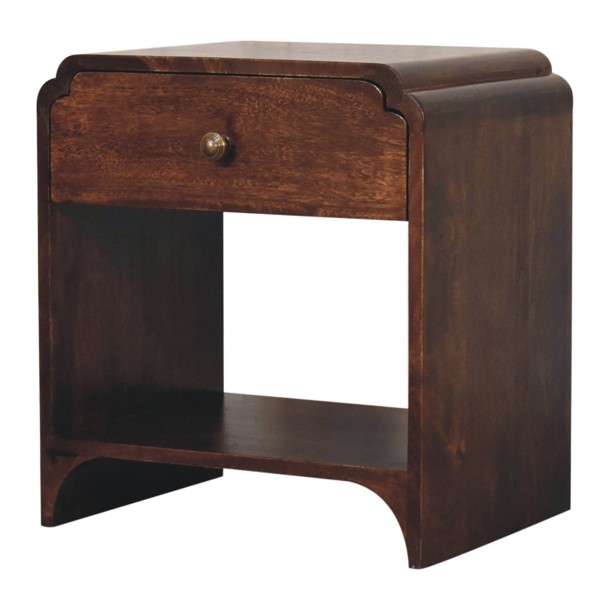 Ashland California Walnut 1-Drawer Bedside
