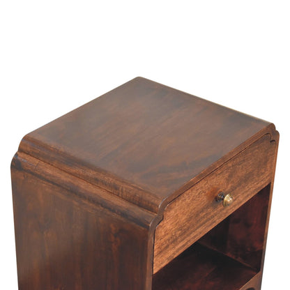Ashland California Walnut 1-Drawer Bedside