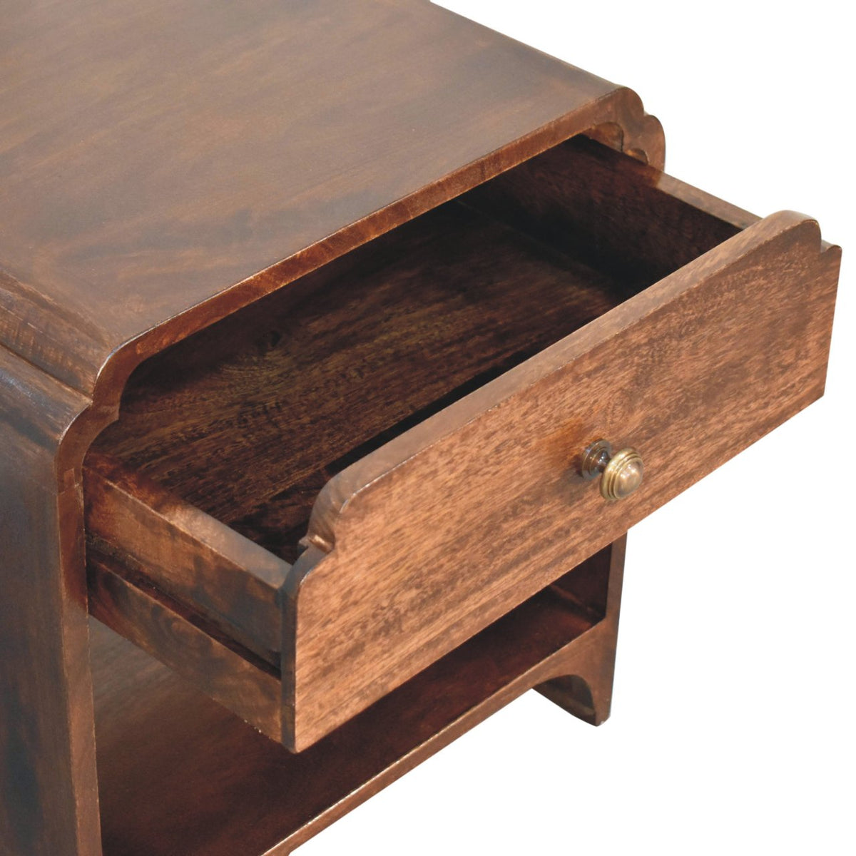 Ashland California Walnut 1-Drawer Bedside
