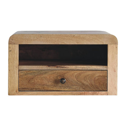 Boulder 1 Drawer Floating Oakish Bedside