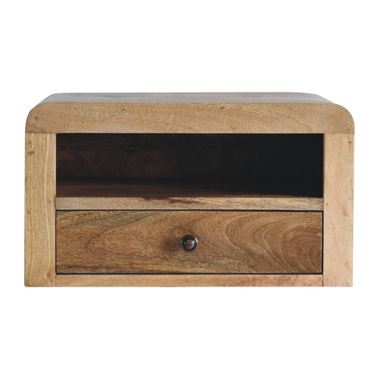 Boulder 1 Drawer Floating Oakish Bedside