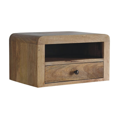 Boulder 1 Drawer Floating Oakish Bedside