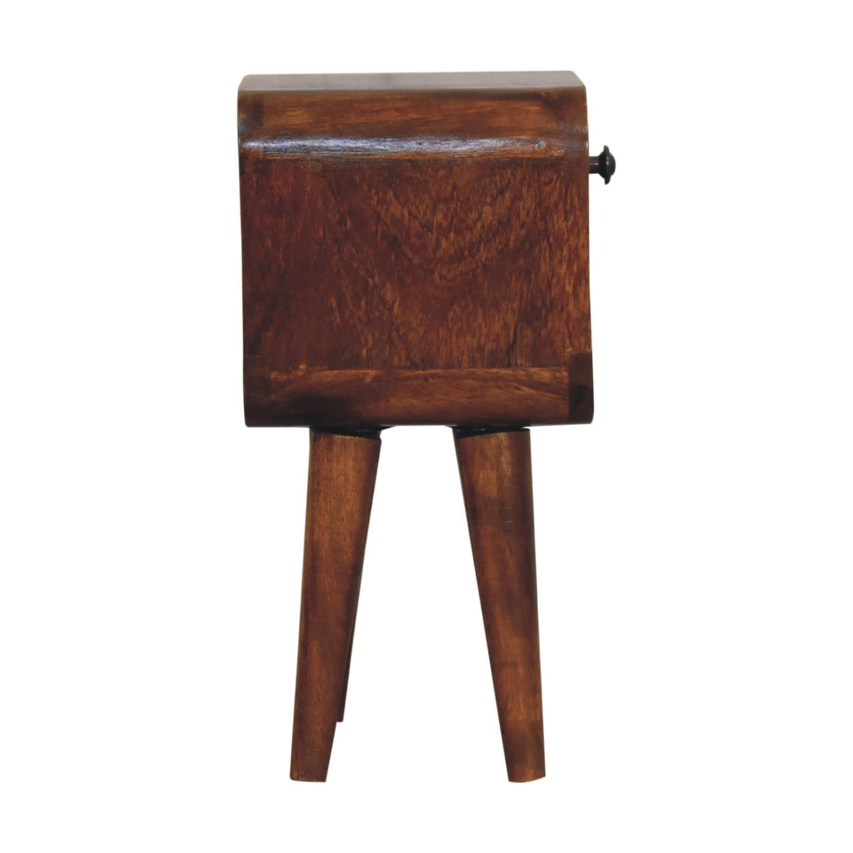 Extra Small Chestnut Curved Lower Nightstand