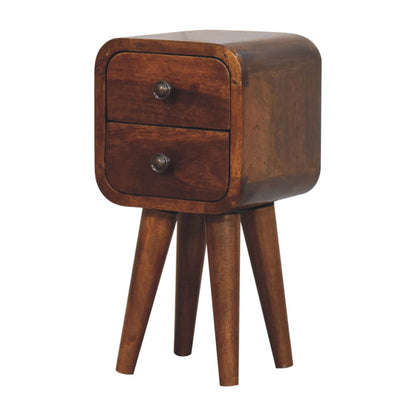 Extra Small Chestnut 2-Drawer Nightstand