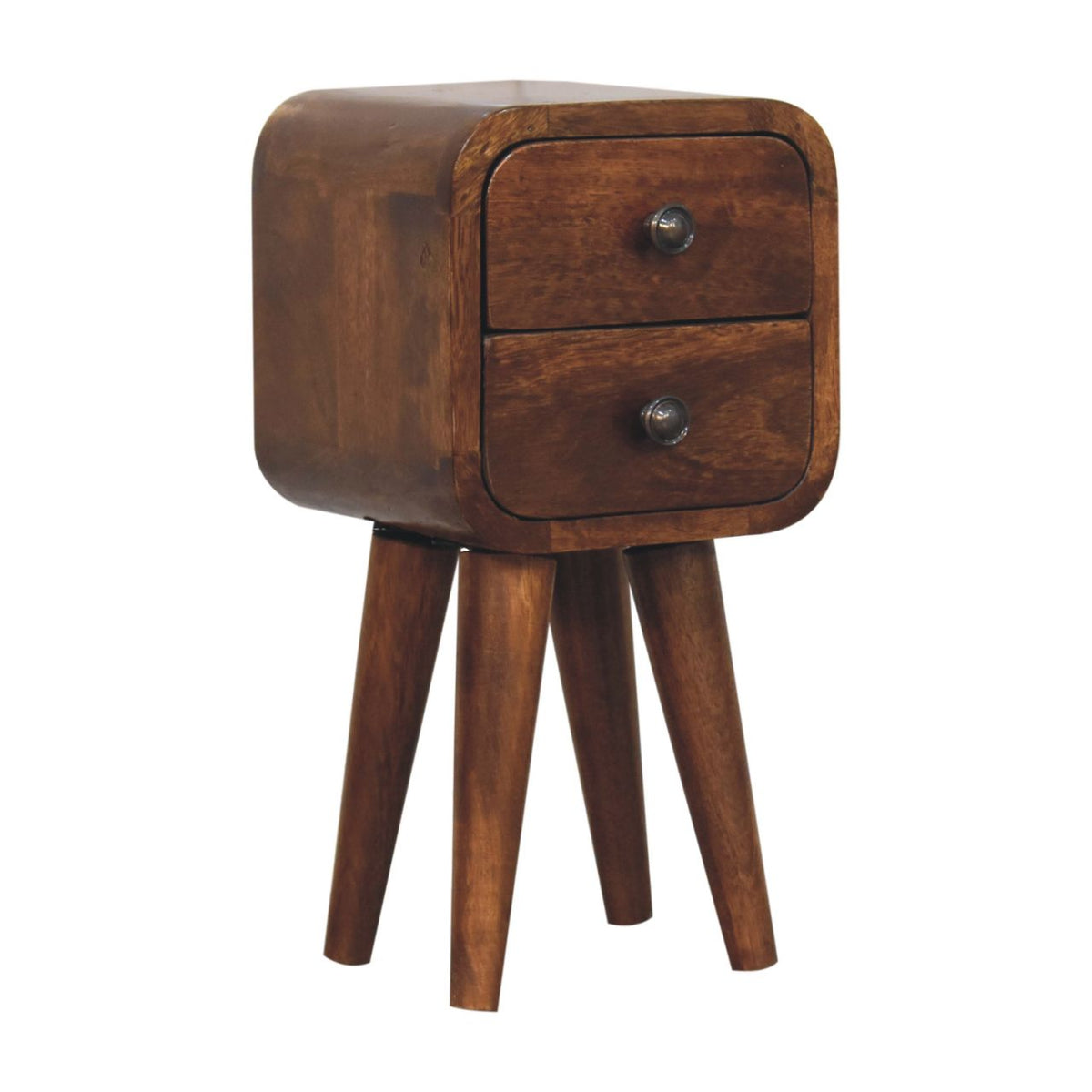 Extra Small Chestnut 2-Drawer Nightstand