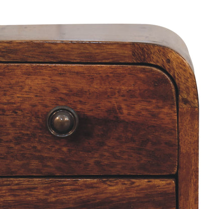Extra Small Chestnut 2-Drawer Nightstand
