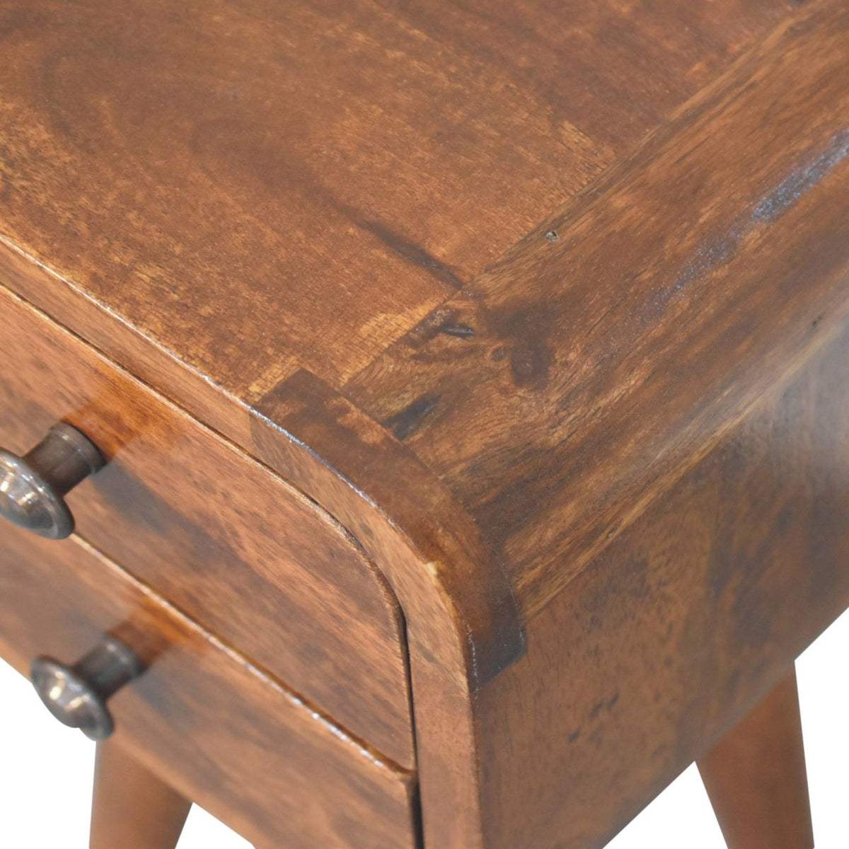 Extra Small Chestnut 2-Drawer Nightstand