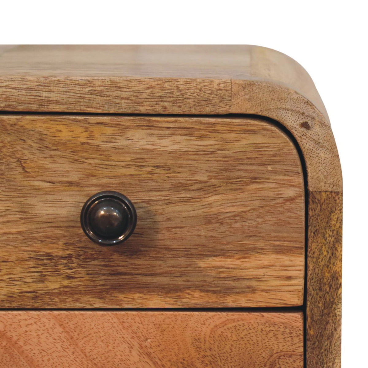 Extra Small Oak-ish 2-Drawer Nightstand