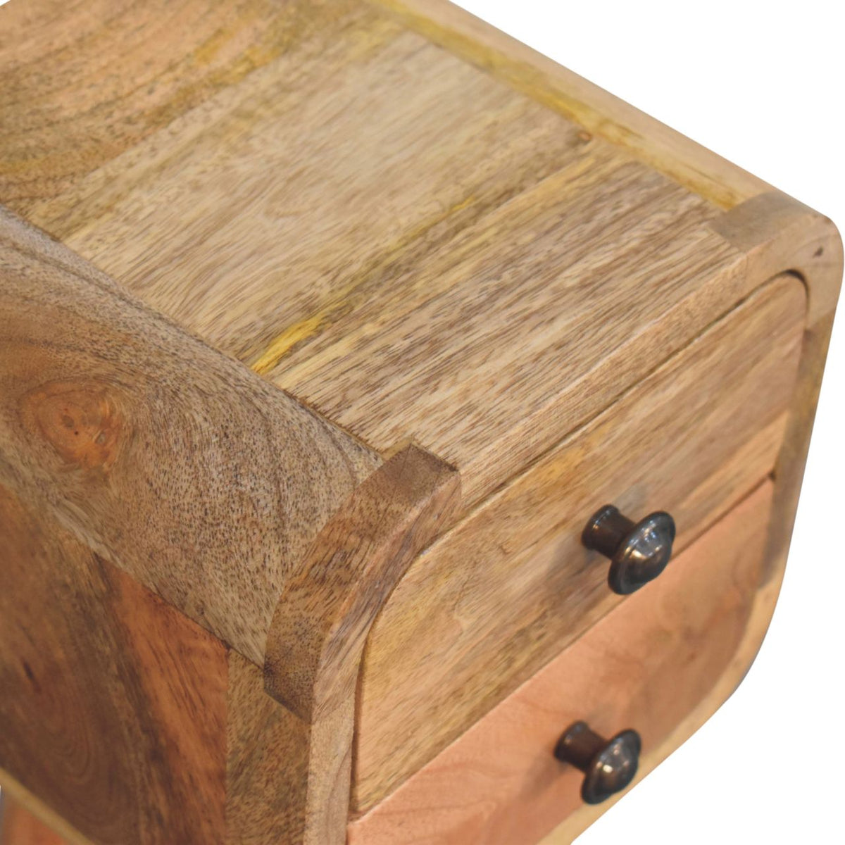 Extra Small Oak-ish 2-Drawer Nightstand
