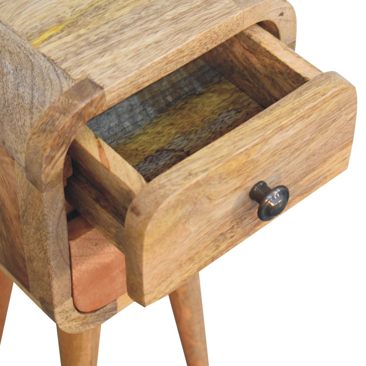 Extra Small Oak-ish 2-Drawer Nightstand