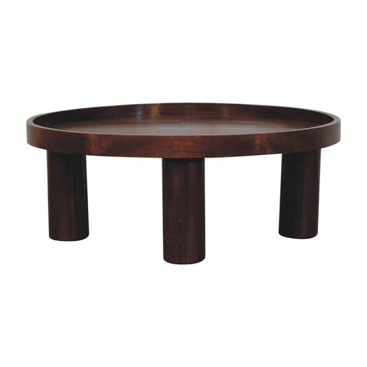 Chestnut Ridge Crescent Round Coffee Table