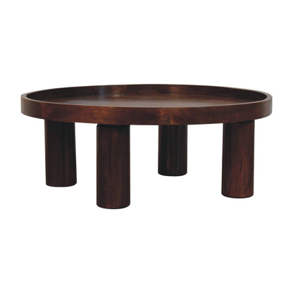 Chestnut Ridge Crescent Round Coffee Table