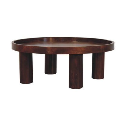 Chestnut Ridge Crescent Round Coffee Table