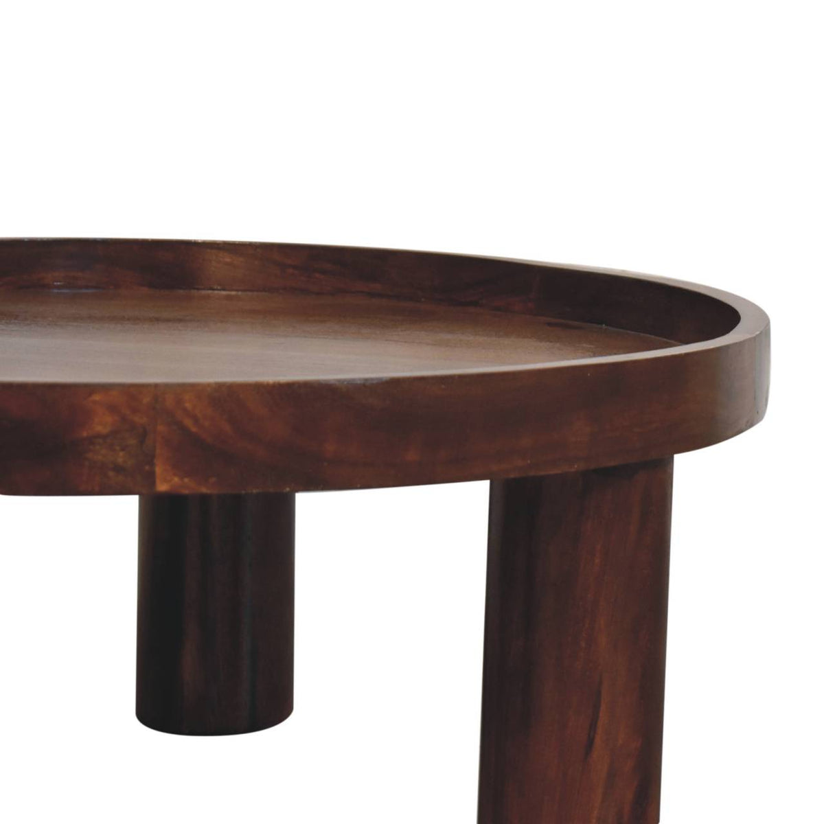 Chestnut Ridge Crescent Round Coffee Table