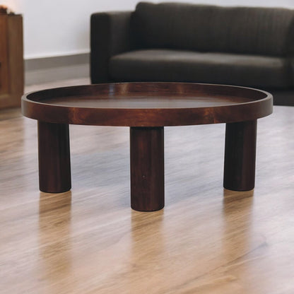 Chestnut Ridge Crescent Round Coffee Table