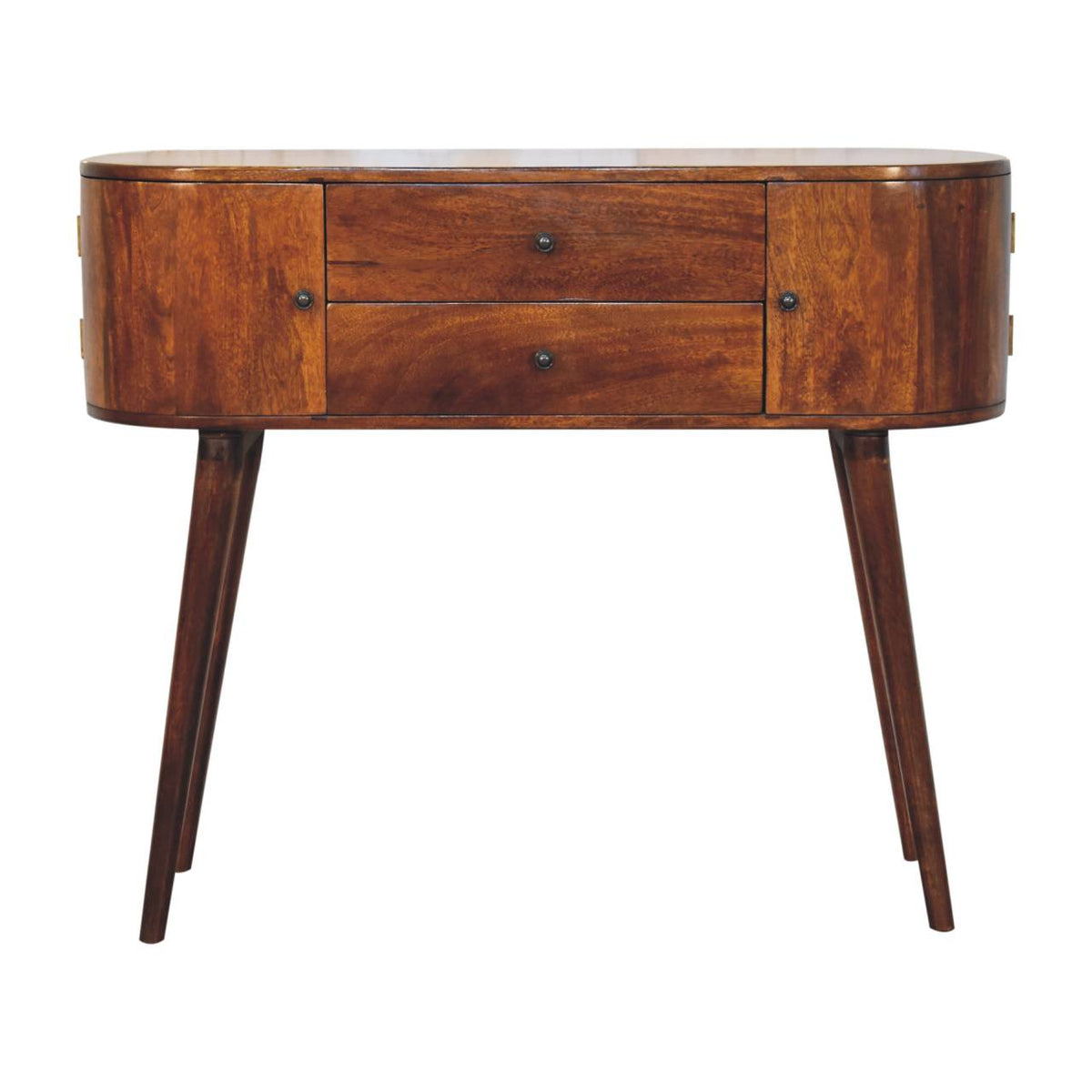 Chestnut Ridge 2 Drawer Solid Console Table