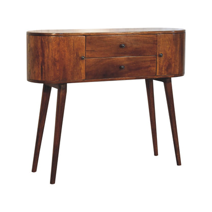 Chestnut Ridge 2 Drawer Solid Console Table