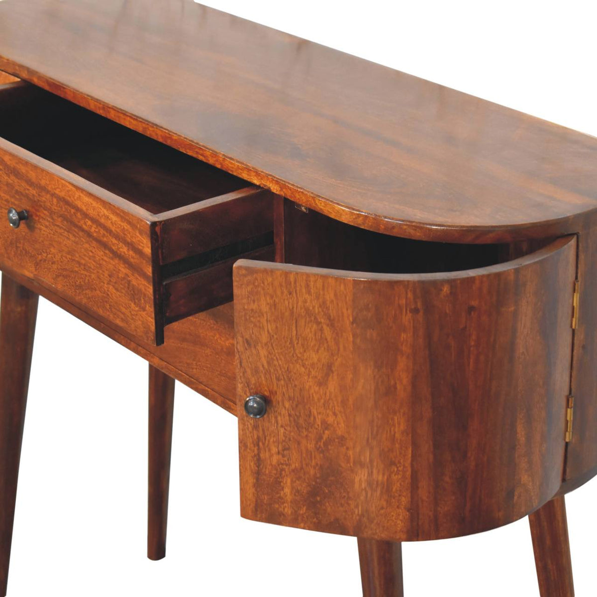 Chestnut Ridge 2 Drawer Solid Console Table