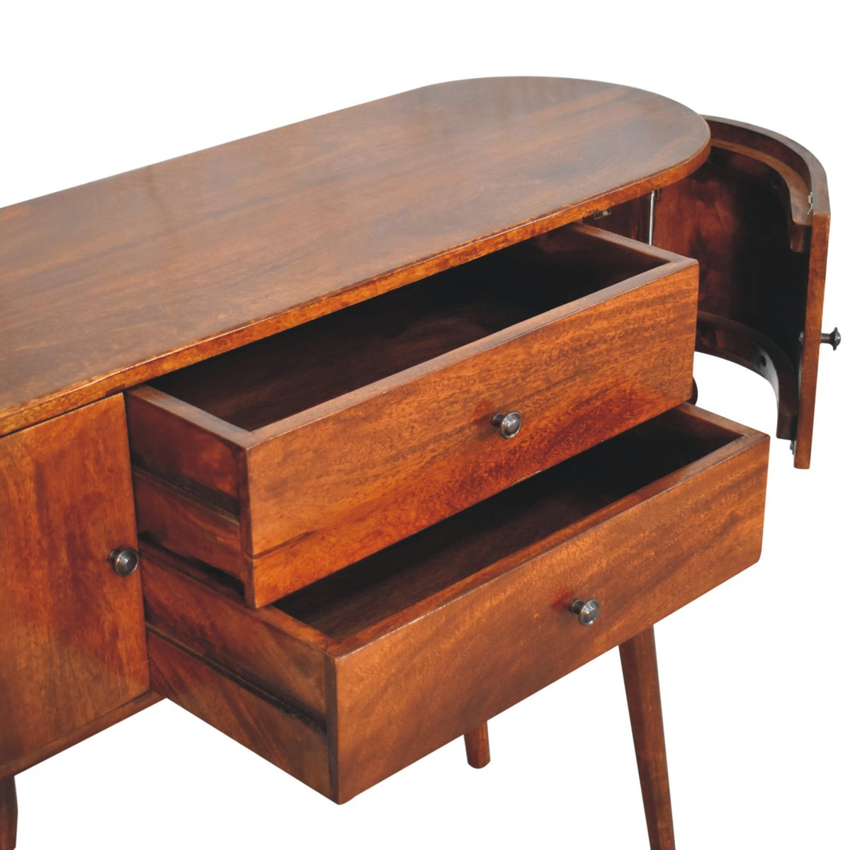 Chestnut Ridge 2 Drawer Solid Console Table