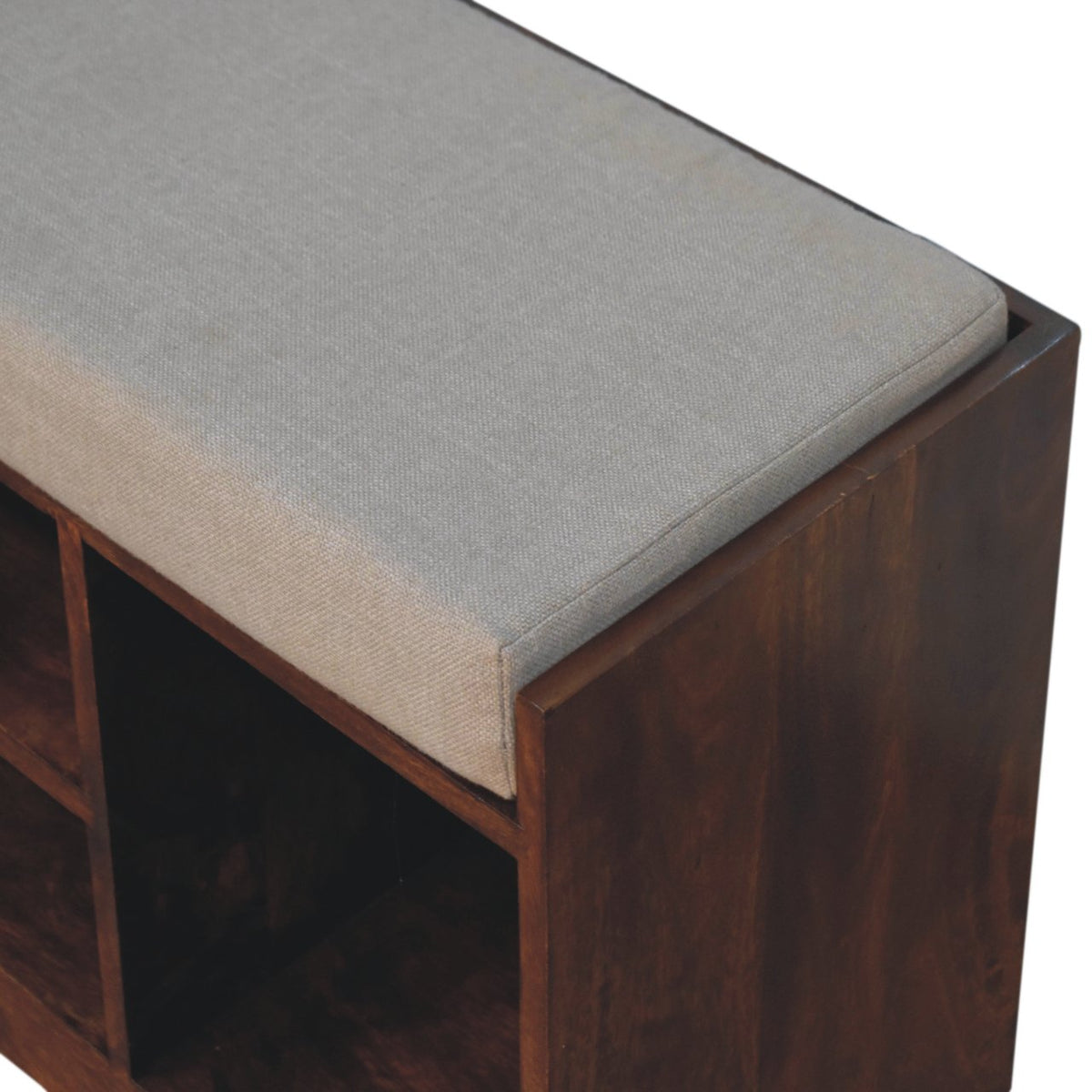 Chestnut Ridge 1 Drawer Linen Top Shoe Bench
