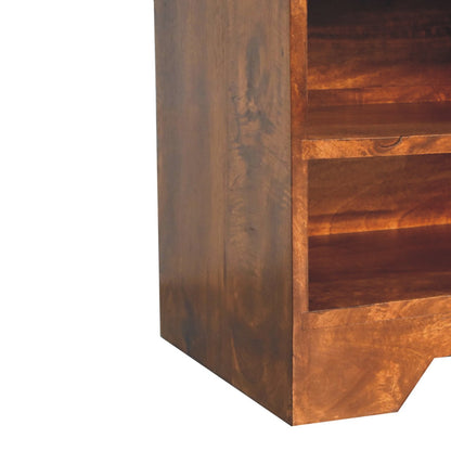 Chestnut Ridge 1 Drawer Linen Top Shoe Bench
