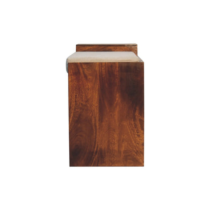 Chestnut Ridge 1 Drawer Linen Top Shoe Bench